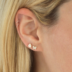  Butterfly Stud Earring 14K - Adina Eden's Jewels