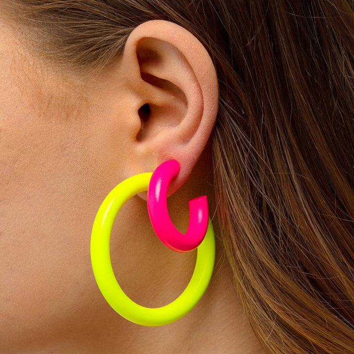  Neon Hoop Earring - Adina Eden's Jewels