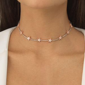  Two-Tone Starz Choker - Adina Eden's Jewels