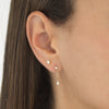 Diamond Small Bezel Stud Earring 14K - Adina Eden's Jewels