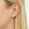  Safety Pin & Starburst Stud Earring Combo Set - Adina Eden's Jewels