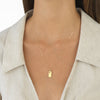  Heart Dog Tag Necklace 14K - Adina Eden's Jewels