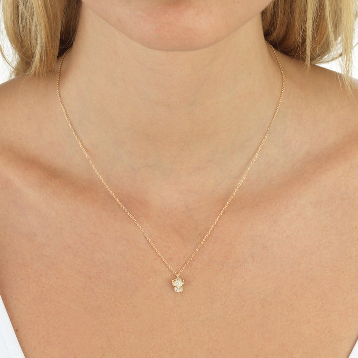  Diamond Panther Necklace 14K - Adina Eden's Jewels