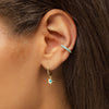  Turquoise Starburst Huggie Earring - Adina Eden's Jewels