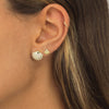  Mini CZ Shell Stud Earring - Adina Eden's Jewels