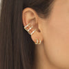  Triple Row Baguette Ear Cuff - Adina Eden's Jewels