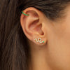  Colored Hinge Pavé Ear Cuff - Adina Eden's Jewels
