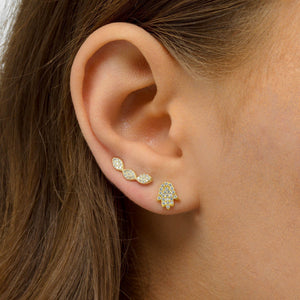  Leaf Ear Climber - Adina Eden's Jewels