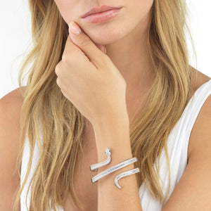  Snake Baguette Cuff - Adina Eden's Jewels