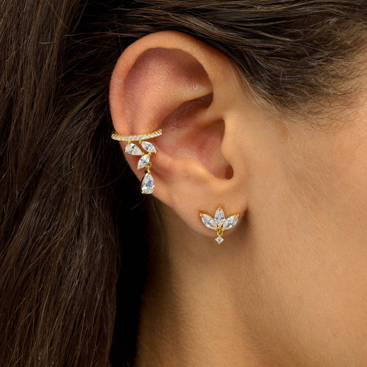  Marquise Dangle Stud Earring - Adina Eden's Jewels