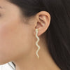  Snake Drop Stud Earring - Adina Eden's Jewels