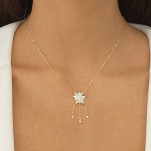  Mother of Pearl Star Necklace - Adina Eden's Jewels