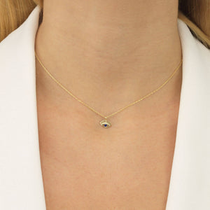  Evil Eye Lash Necklace - Adina Eden's Jewels