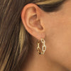  Pavé Chain Hoop Earring - Adina Eden's Jewels