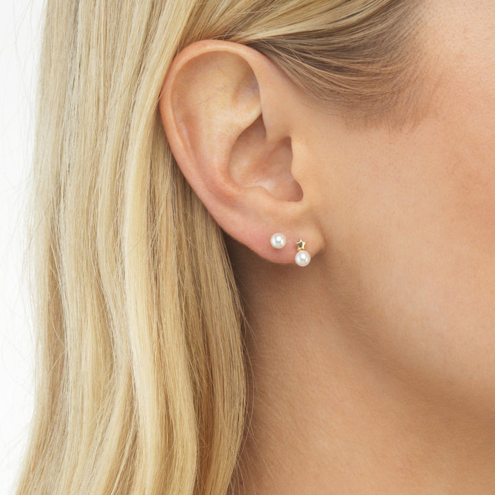  Medium Pearl Stud Earring - Adina Eden's Jewels