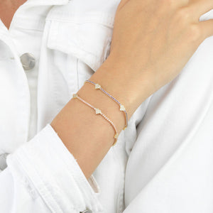  Pastel Heart Tennis Bracelet - Adina Eden's Jewels