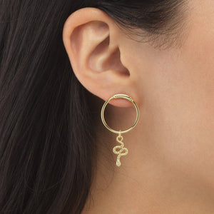  Dangling Snake Stud Earring - Adina Eden's Jewels