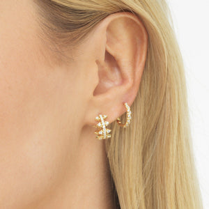  Pavé Spike Huggie Earring - Adina Eden's Jewels