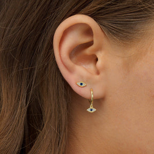  Mini Evil Eye Stud Earring - Adina Eden's Jewels