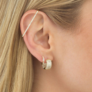  Pastel Pavé Bar Cartilage Cuff - Adina Eden's Jewels