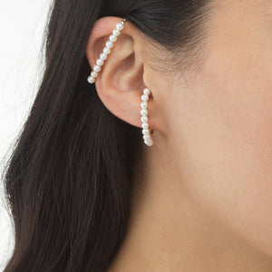  Pearl Hook Stud Earring - Adina Eden's Jewels