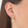  Large Safety Pin Stud Earring - Adina Eden's Jewels