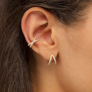  Geometric Huggie Earring - Adina Eden's Jewels