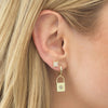  Starburst Lock Huggie Earring - Adina Eden's Jewels