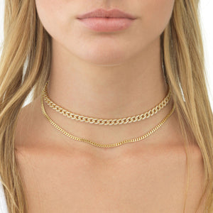 Thin Chain Link Choker - Adina Eden's Jewels