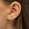  Mini Bezel Huggie Earring - Adina Eden's Jewels