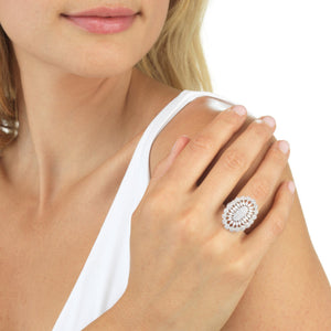  Medallion Flower Ring - Adina Eden's Jewels