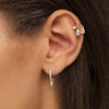  Dangling Baguette Ear Cuff - Adina Eden's Jewels