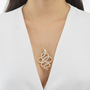  Twisted Snake Necklace - Adina Eden's Jewels
