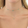  Slanted Mini Hamsa Necklace - Adina Eden's Jewels