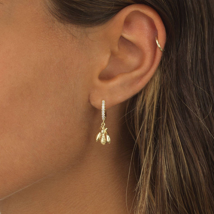  Bee Huggie Earring - Adina Eden's Jewels