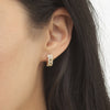  CZ Chain Huggie Earring - Adina Eden's Jewels