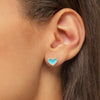  Mini Enamel Heart Stud Earring - Adina Eden's Jewels