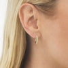  CZ Open Hoop Earring - Adina Eden's Jewels