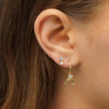  Double Stone Dangle Stud Earring - Adina Eden's Jewels