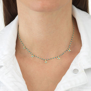  Evil Eyes Necklace - Adina Eden's Jewels