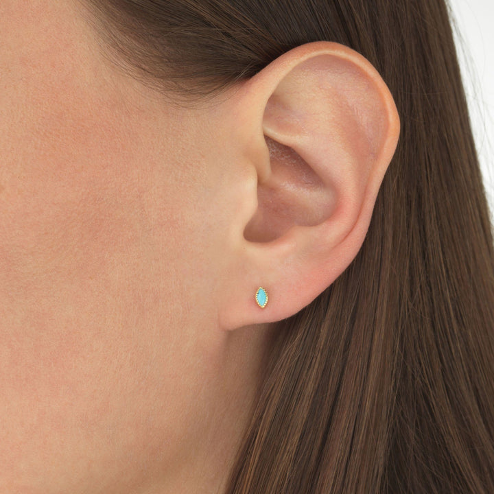  Turquoise Stud Earring - Adina Eden's Jewels