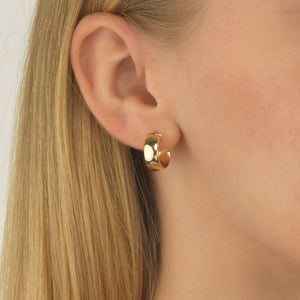  Wide Hoop Earring 14K - Adina Eden's Jewels
