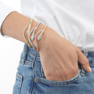  Onyx Snake Bangle - Adina Eden's Jewels