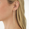  Bezel Drop Stud Earring - Adina Eden's Jewels