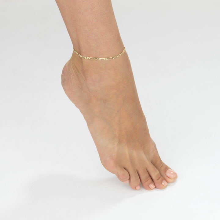  Figaro Chain Anklet - Adina Eden's Jewels