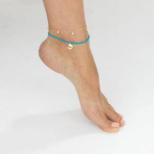 Pearl Charm Anklet - Adina Eden's Jewels