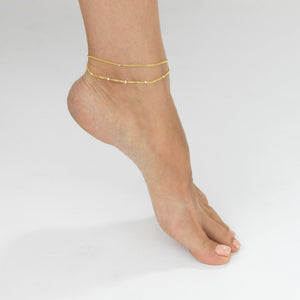  Chain Stone Anklet - Adina Eden's Jewels