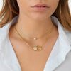  Large CZ Clasp Necklace - Adina Eden's Jewels