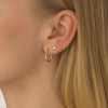  Twisted Mini Hoop Earring 14K - Adina Eden's Jewels