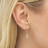  Diamond Evil Eye Chain Stud Earring 14K - Adina Eden's Jewels